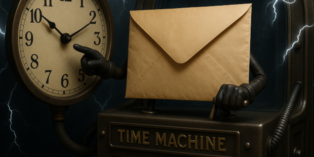 a vibed image for a vibed mail scheduler